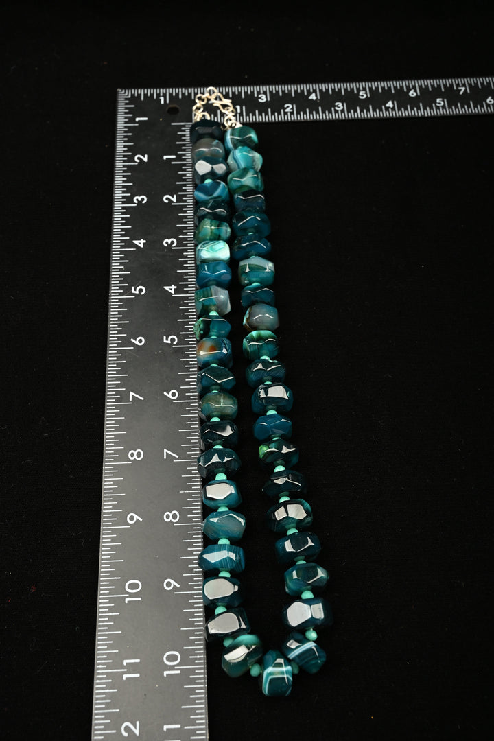Tide Green Onyx Statement Necklace | SHOBITAM