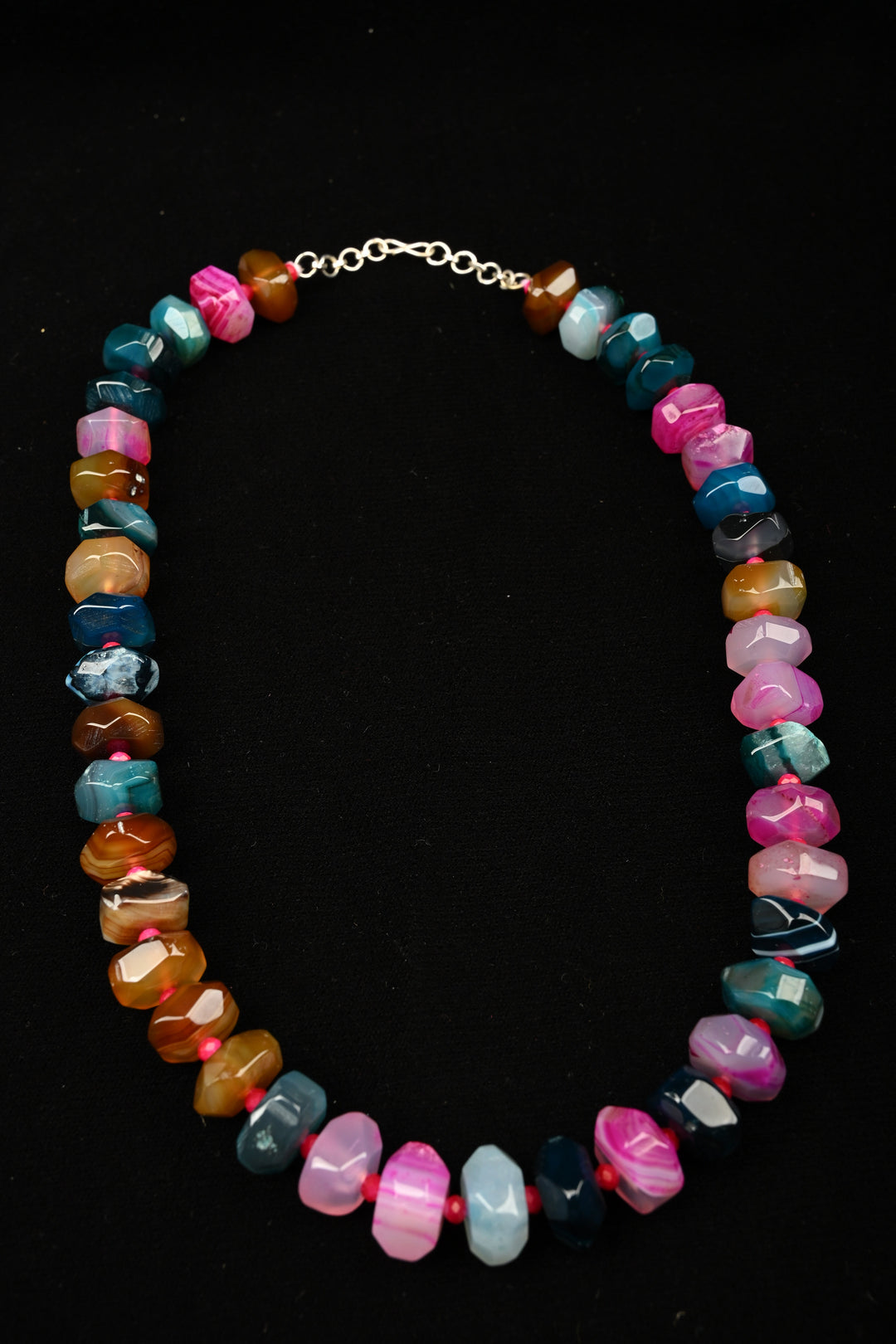Carnival Hues Multi-Agate Statement Necklace | SHOBITAM