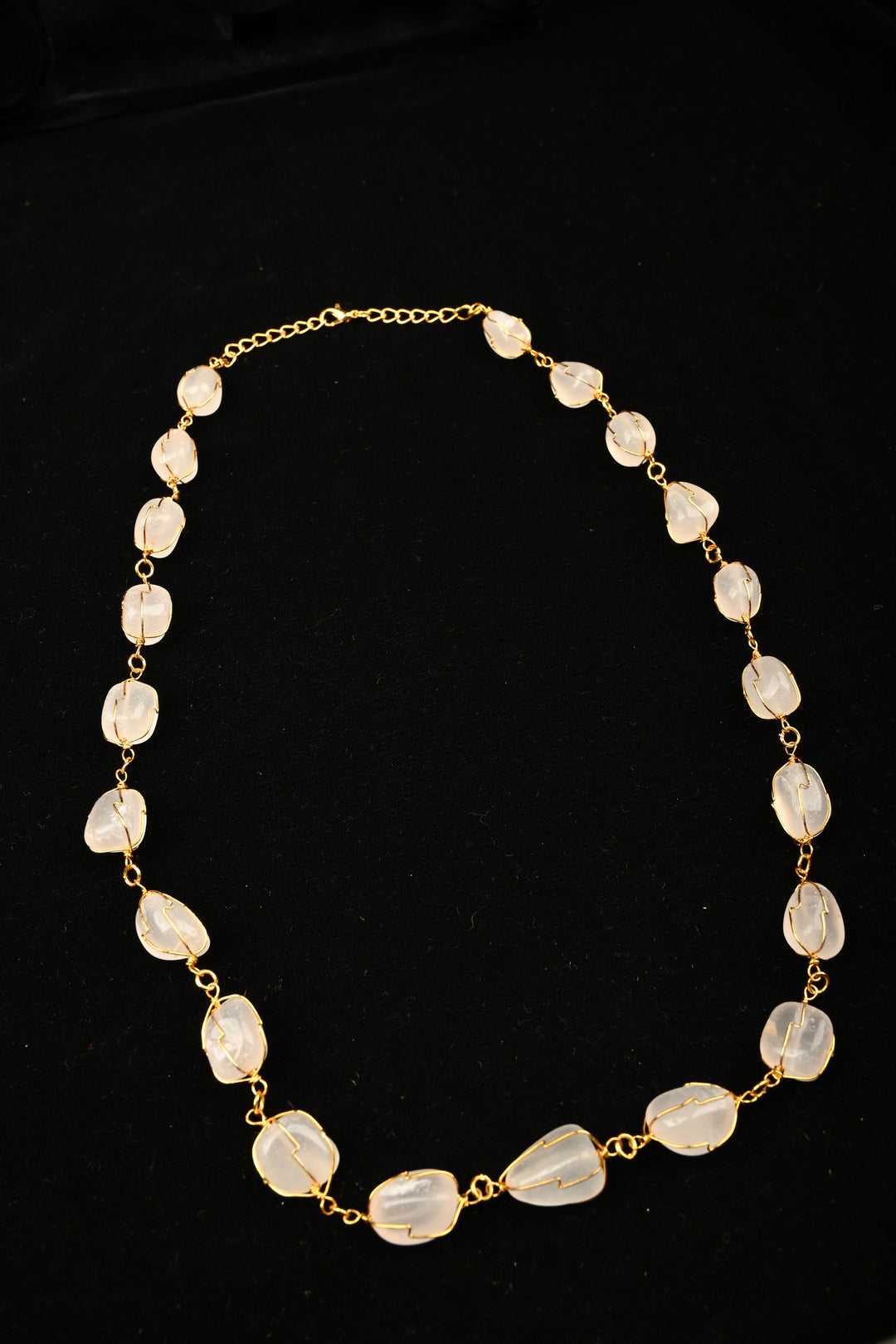 Rose Quartz Dawn Statement Necklace | SHOBITAM