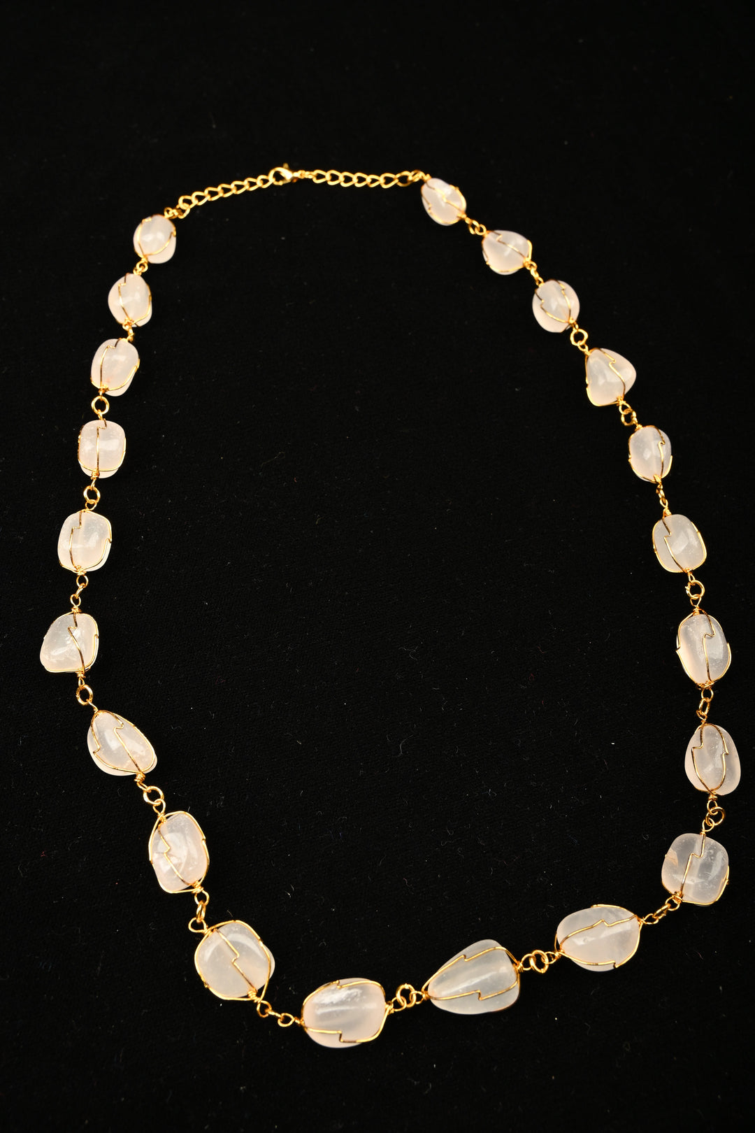 Rose Quartz Dawn Statement Necklace | SHOBITAM