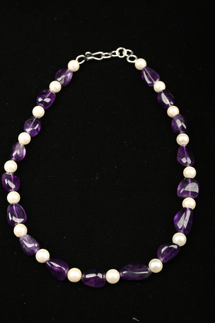 Faceted Semi precioues  beads  Necklace | SHOBITAM