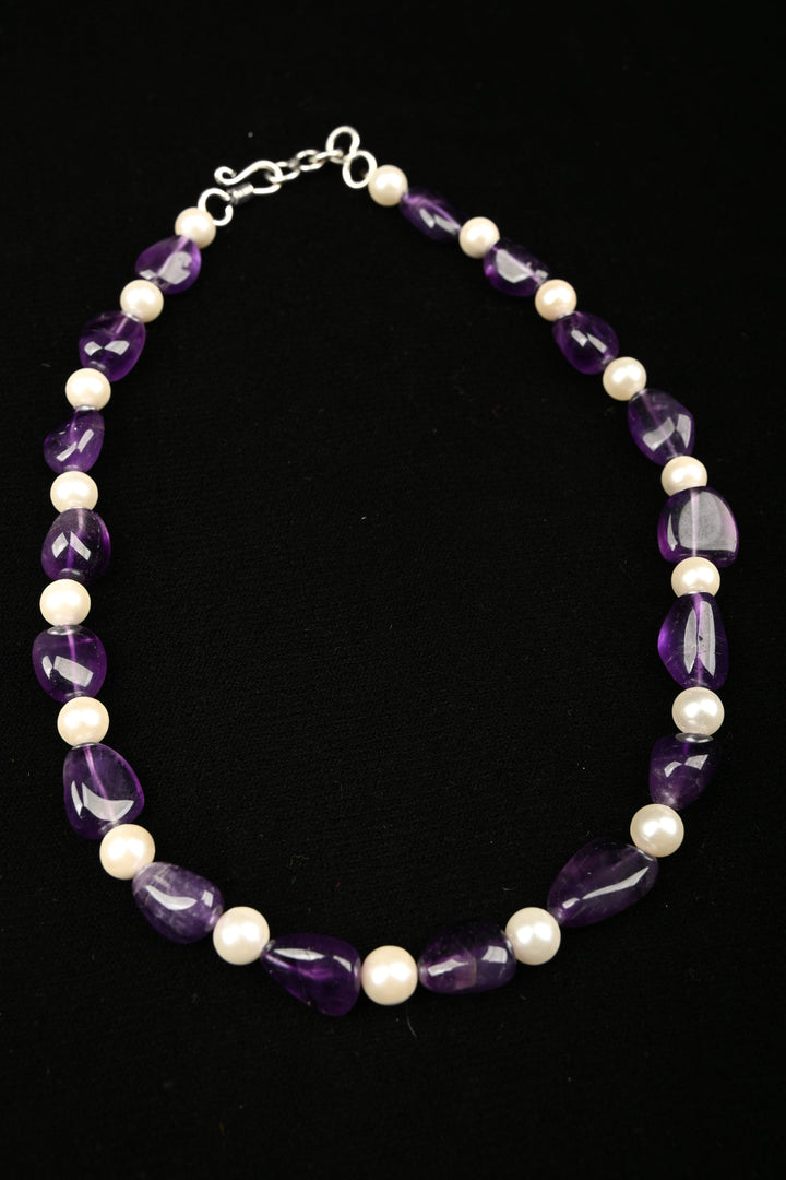 Faceted Semi precioues  beads  Necklace | SHOBITAM