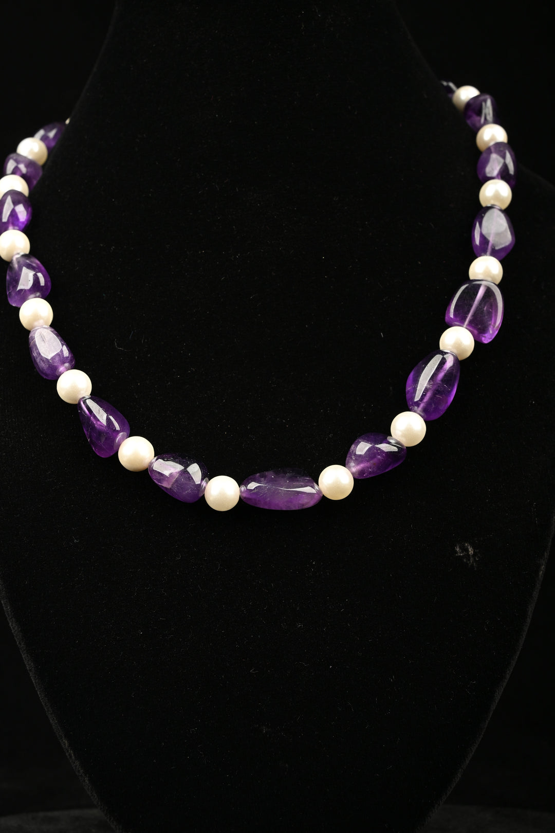 Faceted Semi precioues  beads  Necklace | SHOBITAM