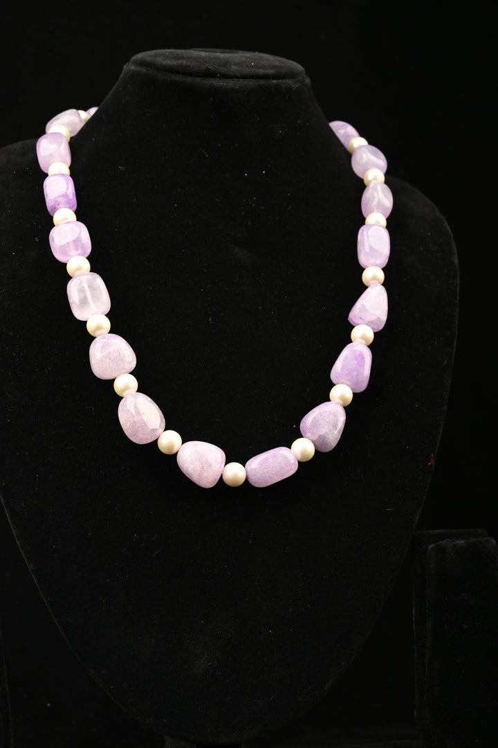 Lilac Whisper Quartz Necklace