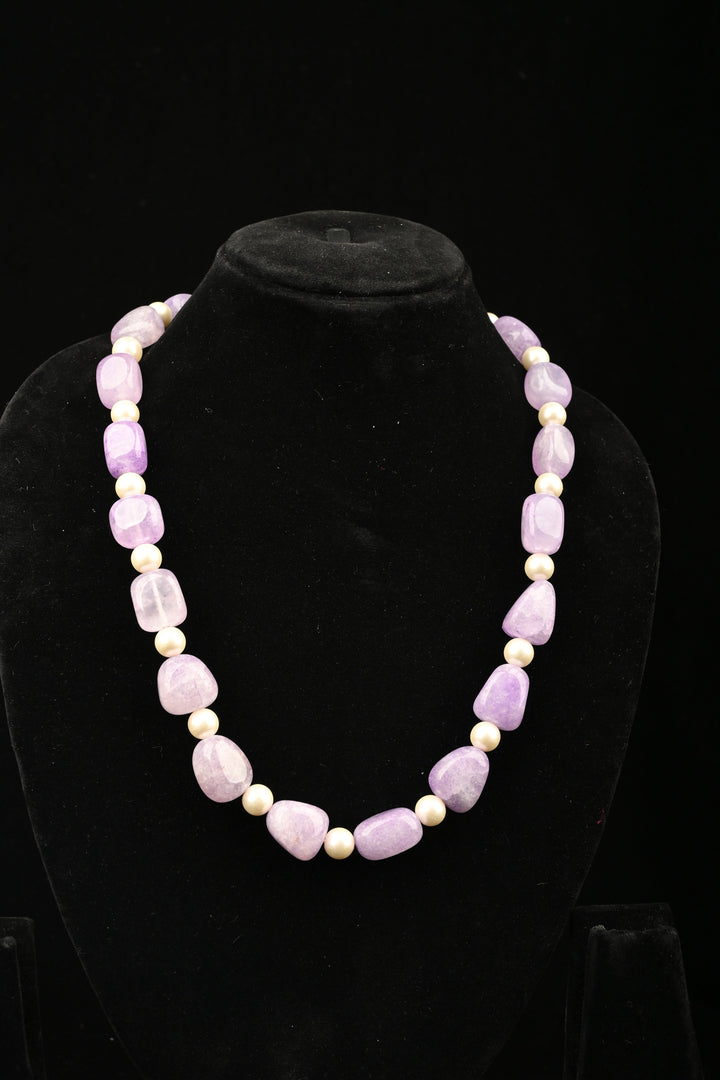 Lilac Whisper Quartz Necklace
