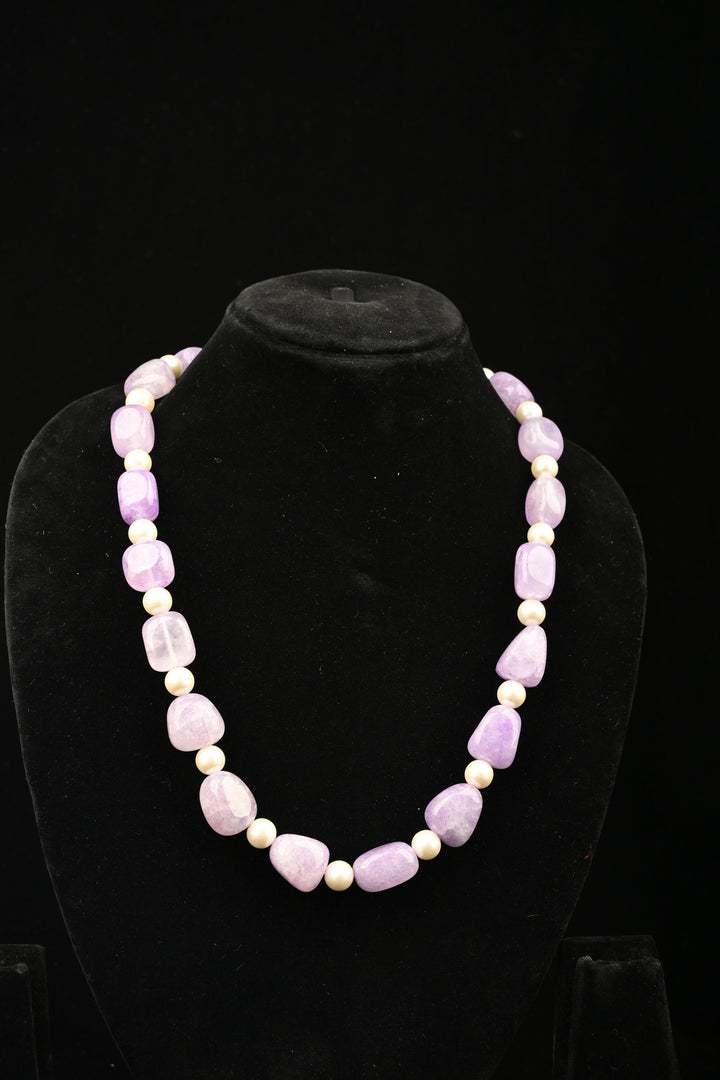 Lilac Whisper Quartz Necklace