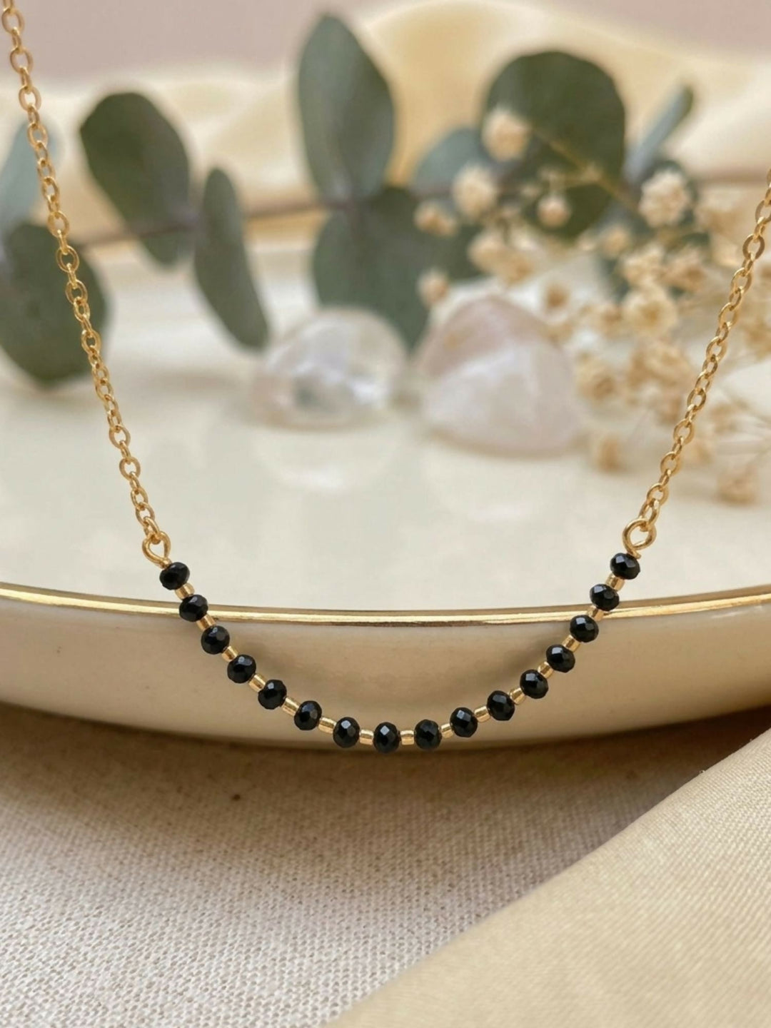Minimal fancy Wear Golden Plated Mangalsutra | SHOBITAM