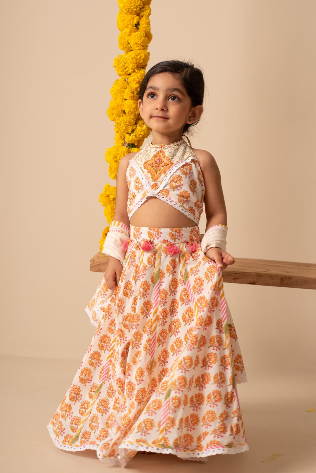 Genda Lehenga Set | SHOBITAM