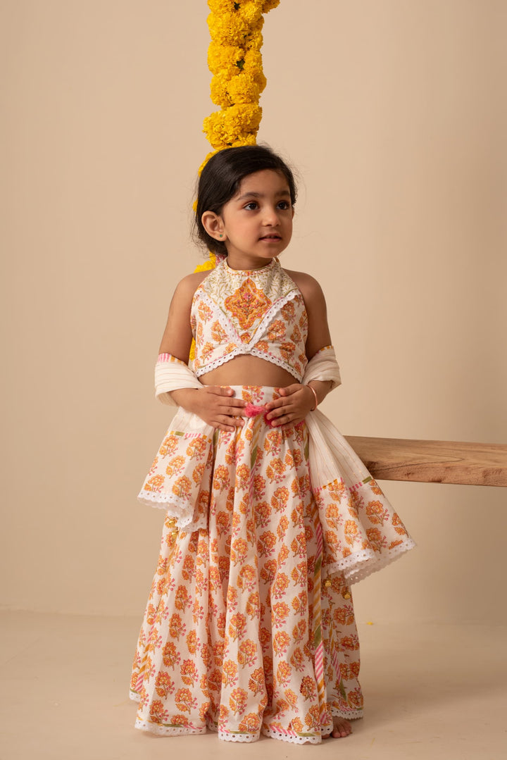 Genda Lehenga Set | SHOBITAM