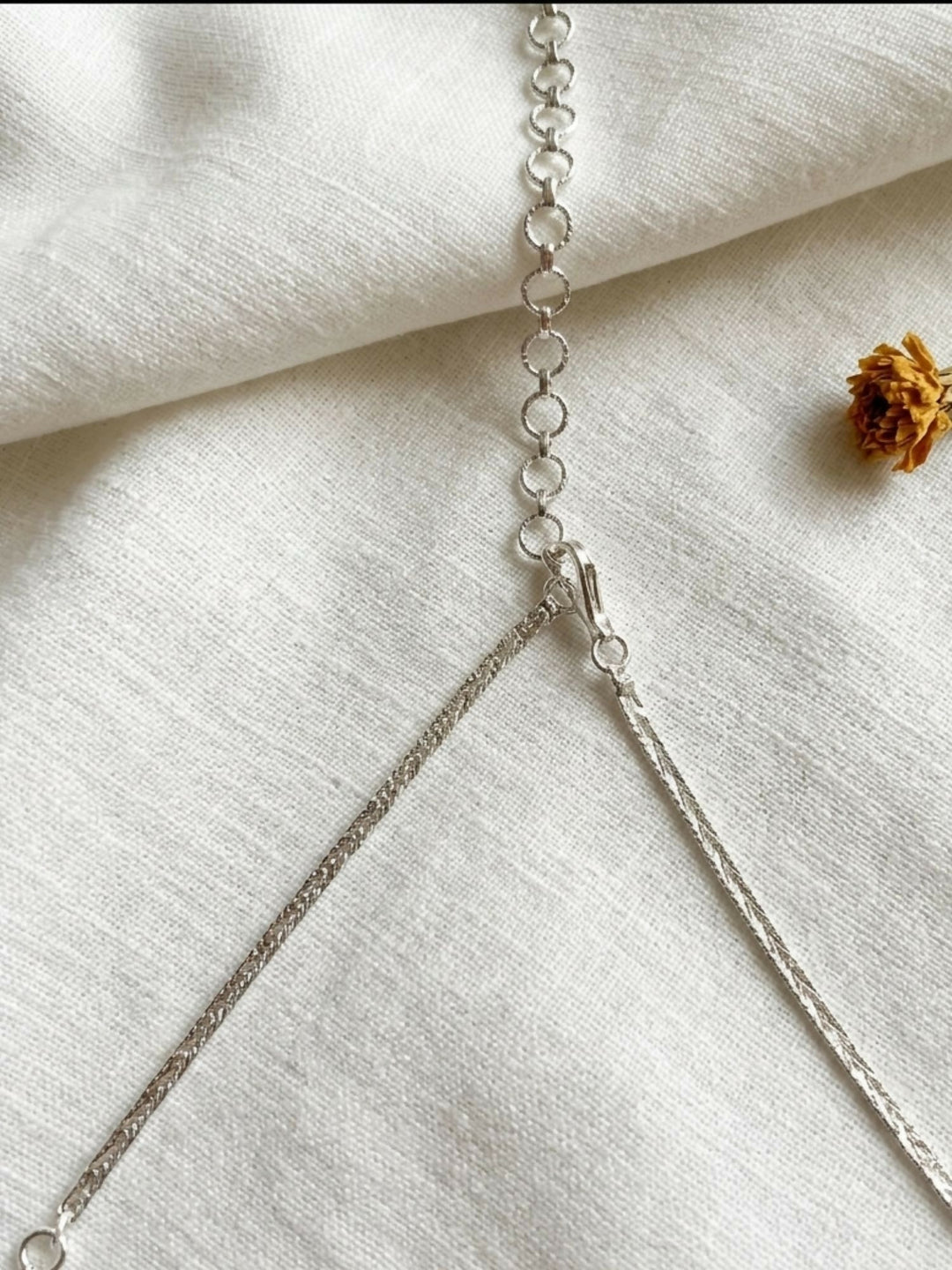 Premium Silver Plated American Diamond Necklace Set | shobitam
