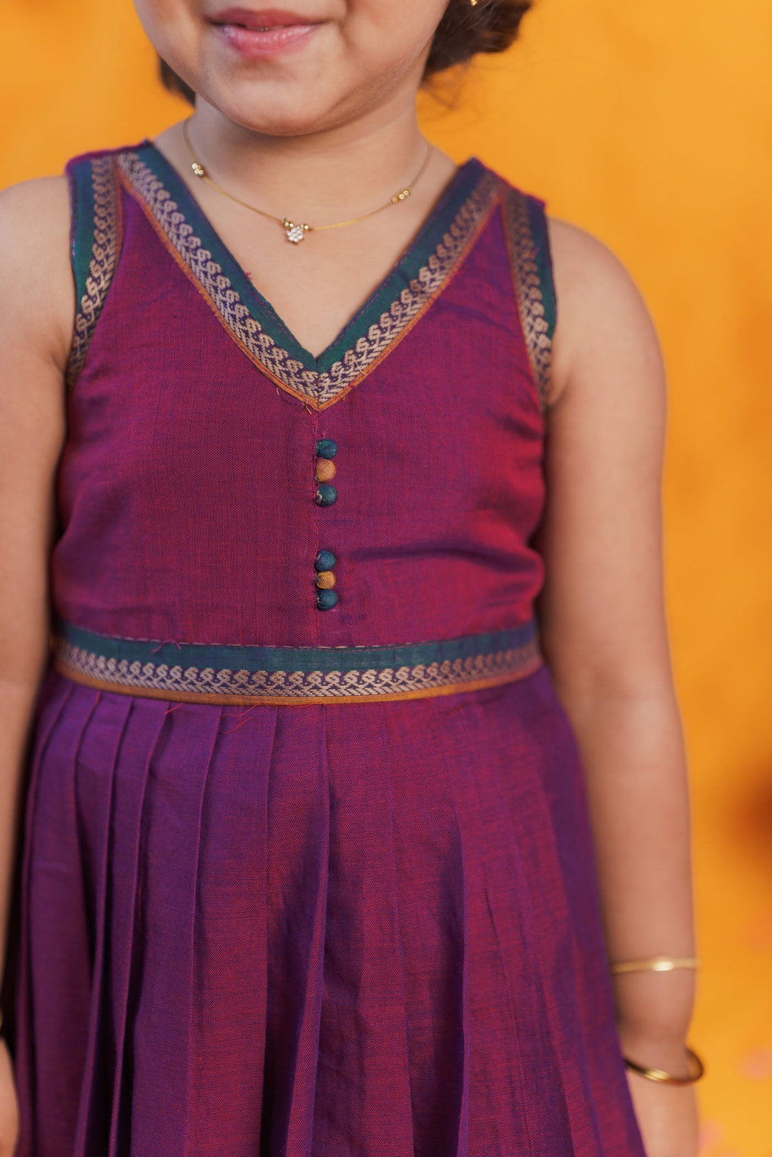 Geetanjali Magenta Frock Mini | SHOBITAM