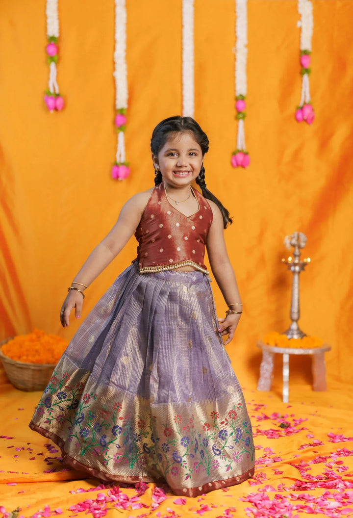 Gargi Lavender Lehenga Mini | Made To Order