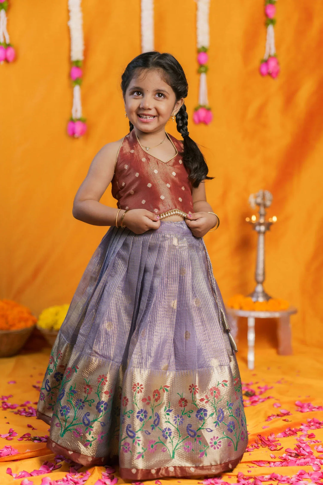 Gargi Lavender Lehenga Mini | Made To Order