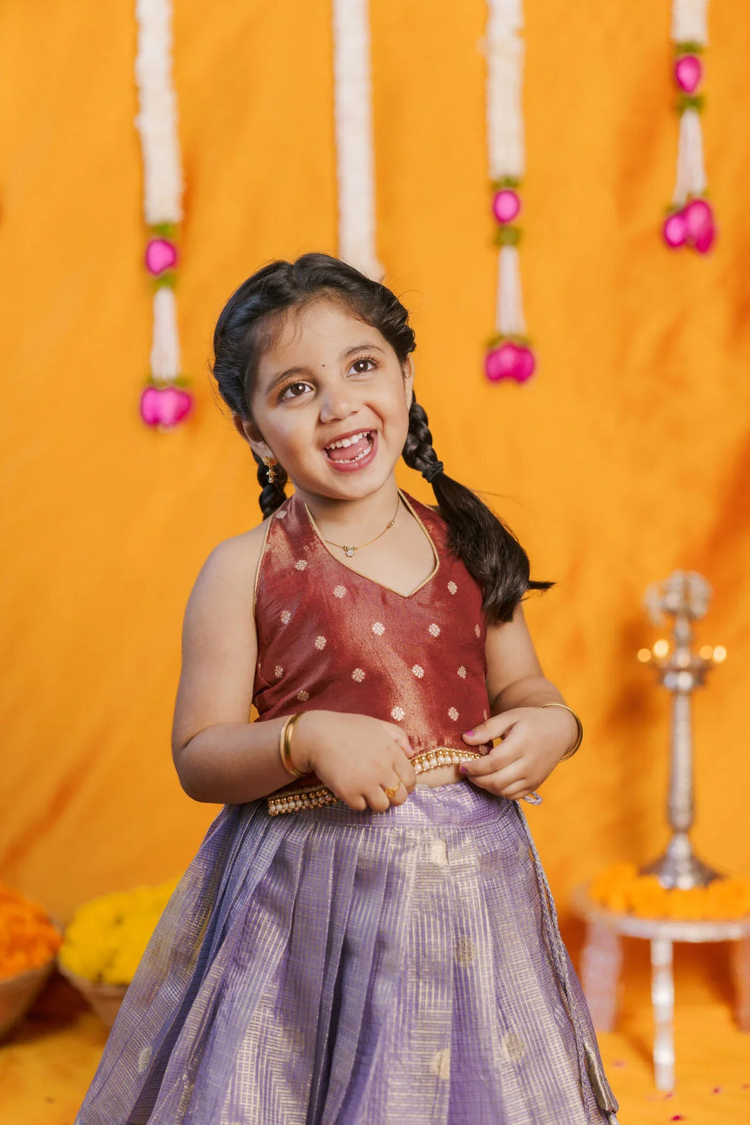 Gargi Lavender Lehenga Mini | Made To Order