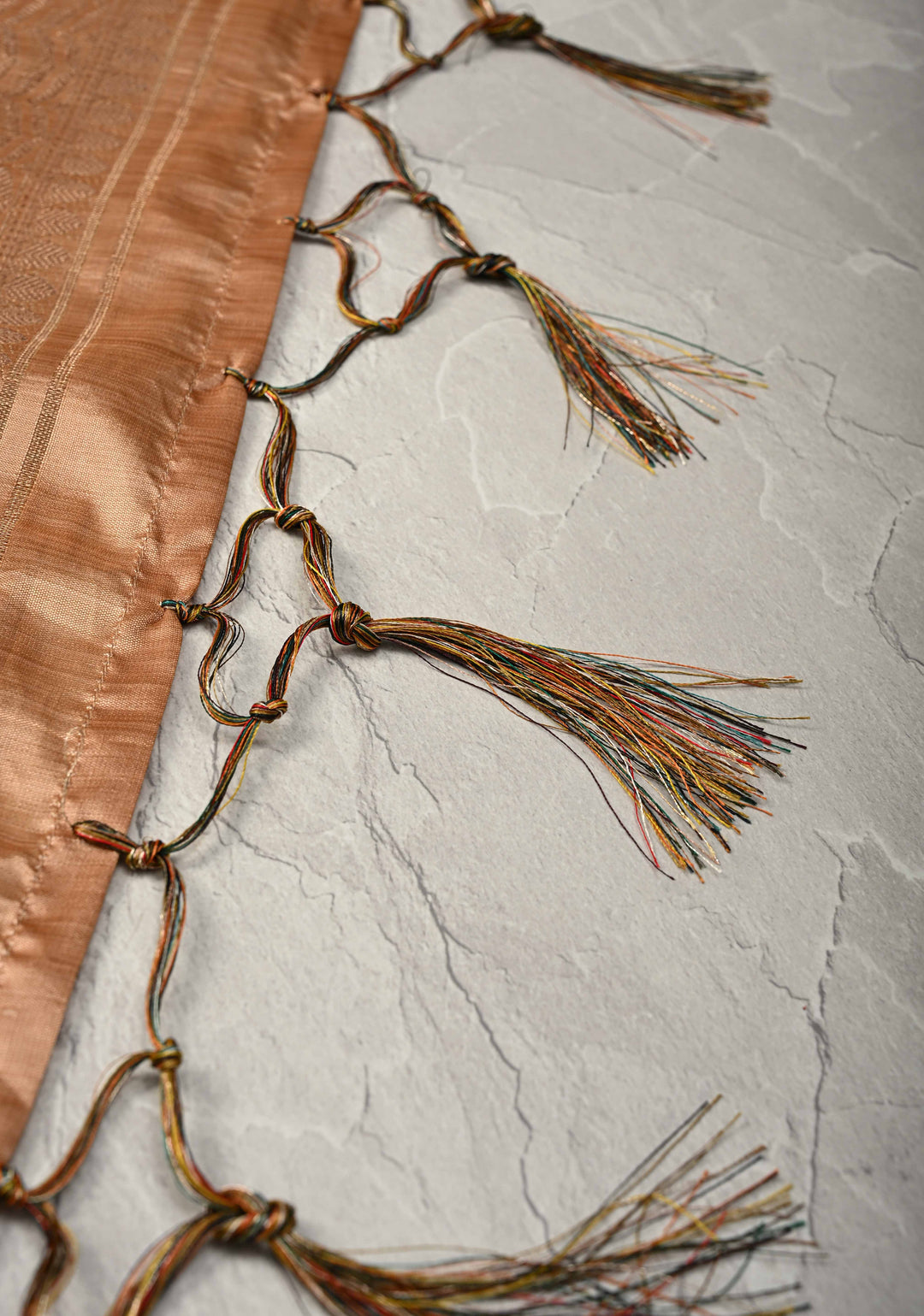 Semi Tussar Silk Saree with Kalamkari Digital Print in Mustard