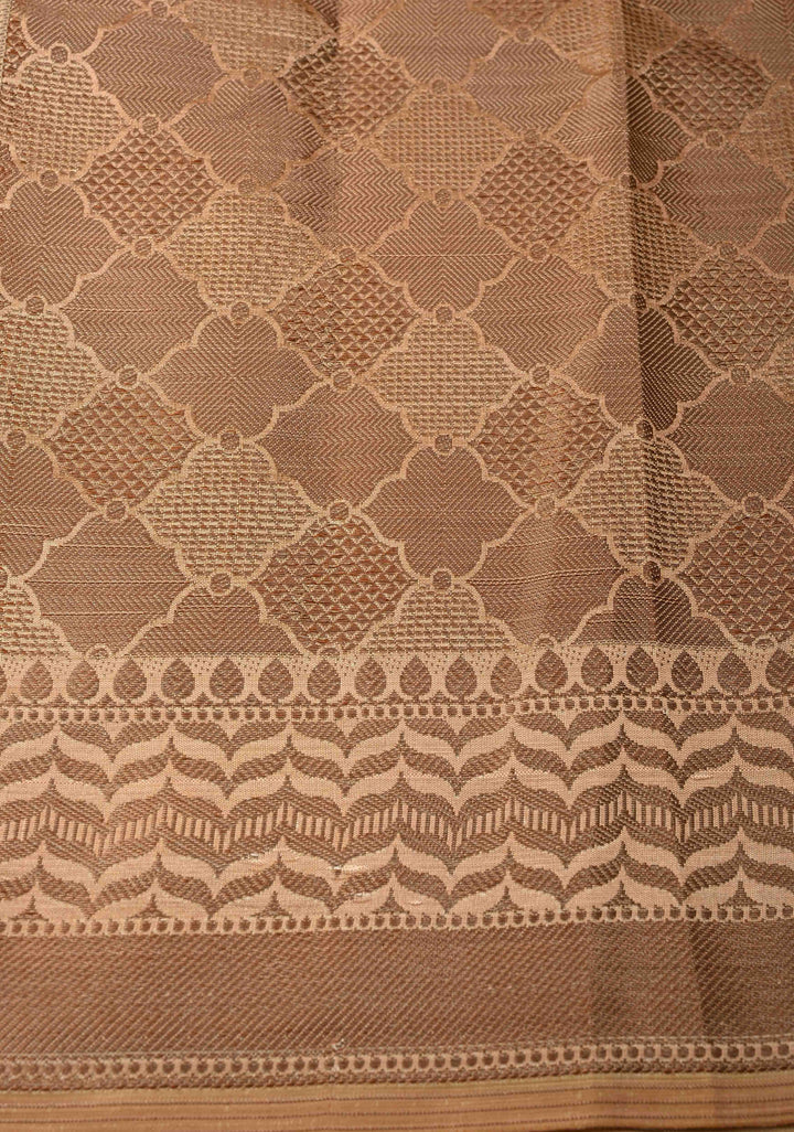 Semi Tussar Silk Saree with Kalamkari Digital Print in Mustard