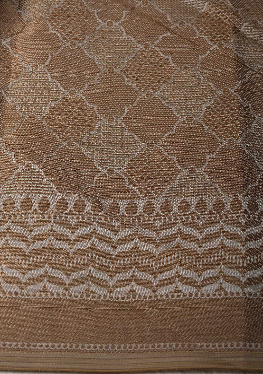 Semi Tussar Silk Saree with Kalamkari Digital Print in Gray