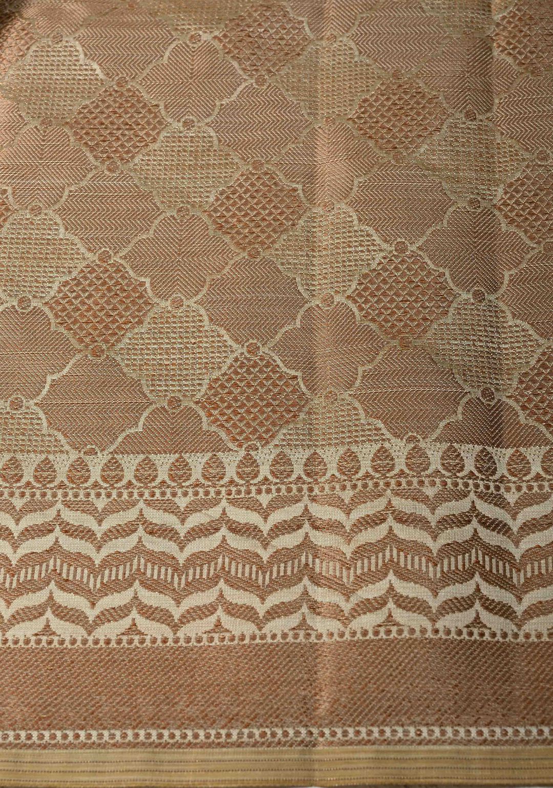 Semi Tussar Silk Saree with Kalamkari Digital Print in Olive Green
