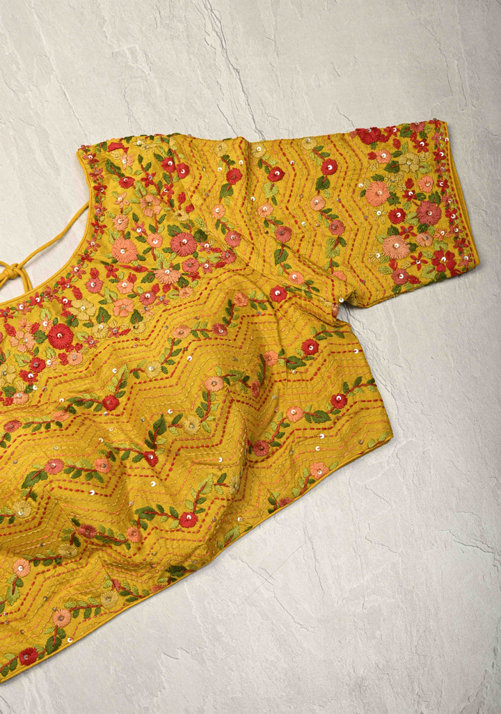 Sage Green Checks on Vegan Organza Tissue Saree with Zari Border and Hand Embroidery on Pallu