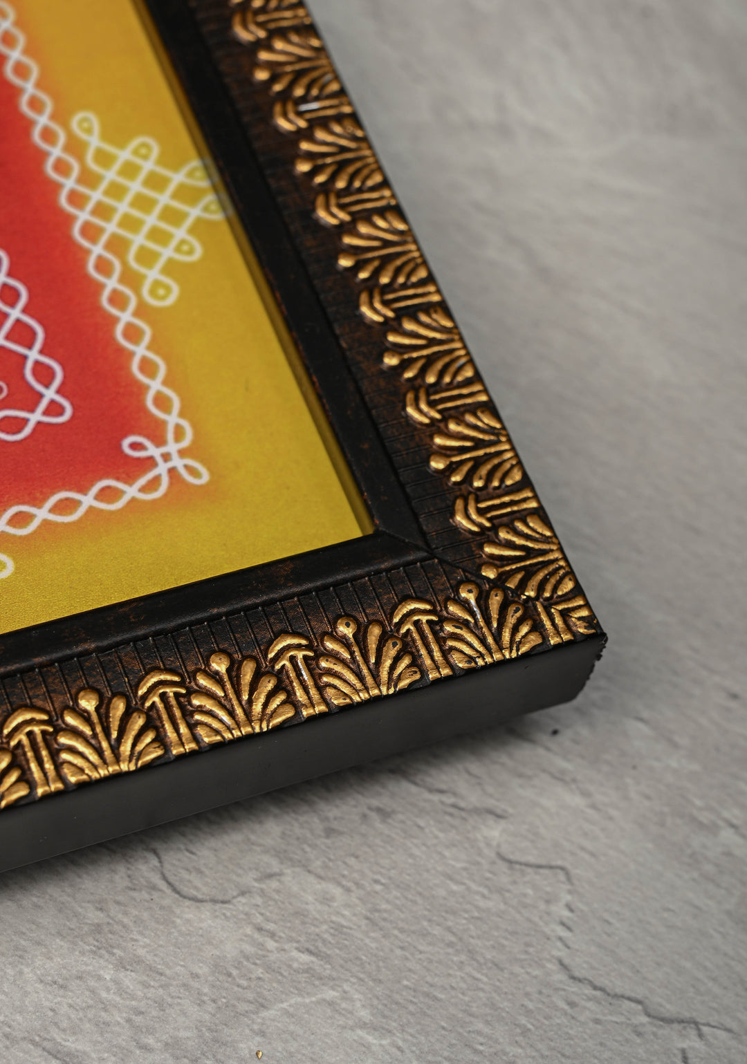 Festival Return Gifts - Home Decorative Wooden Framed Kolam or Rangoli Mini Mandappams | SHOBITAM