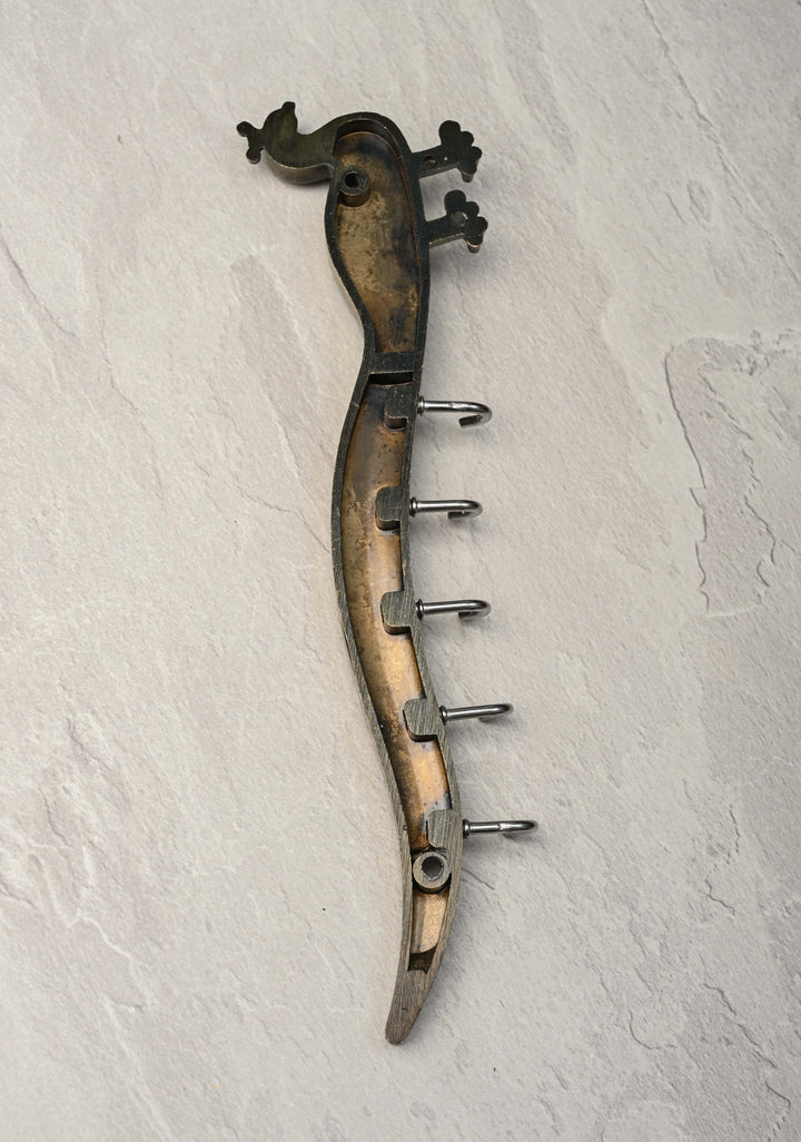 Pack of 10 Festival Return Gifts - Home Decorative Peacock Shaped Wall Mounted Key Holder