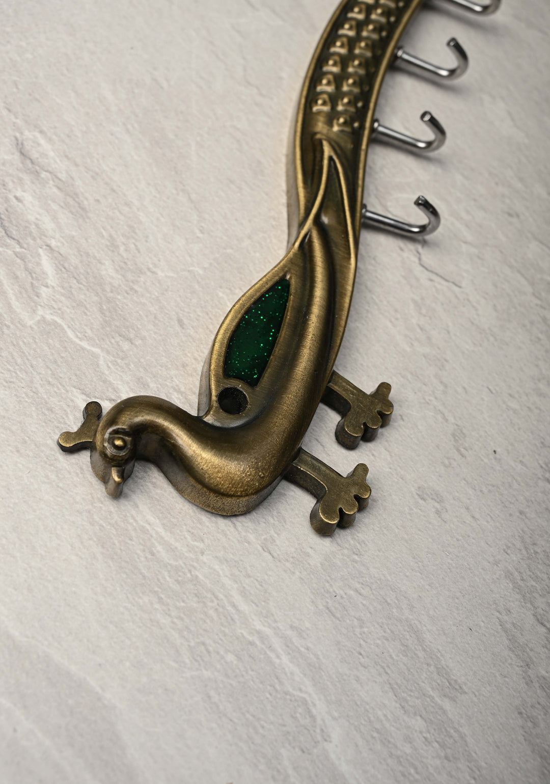 Pack of 10 Festival Return Gifts - Home Decorative Peacock Shaped Wall Mounted Key Holder
