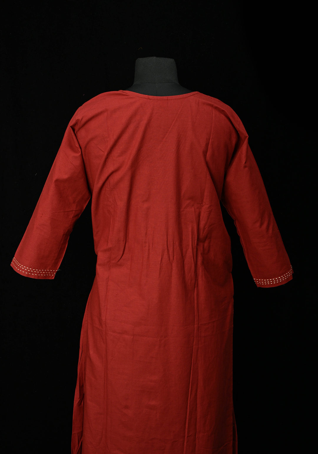 Maroon Cotton Dola Daman Ethnic Coord Set | Made to Order