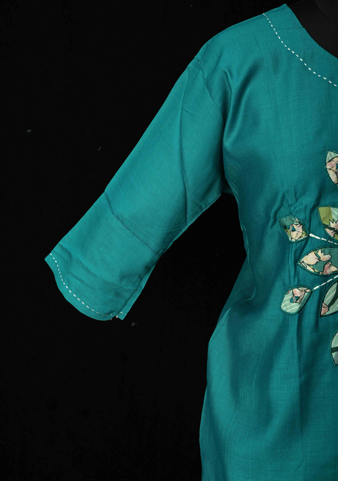 Teal Blue Vartican Cotton Coord Set | Made to Order