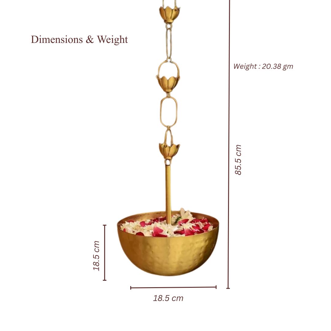Brass Hanging Dhoop Dani Incense & Loban Burner