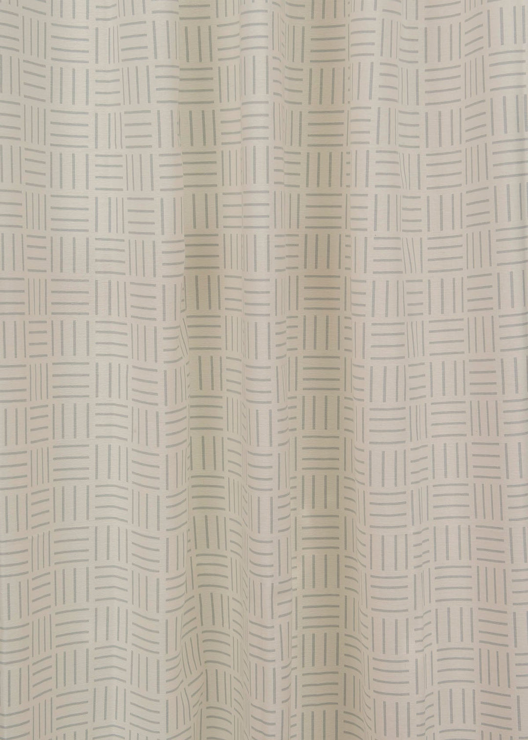Hashlines 100% cotton geometric curtain for living room - Light Reduction - Grey - Single Piece | SHOBITAM