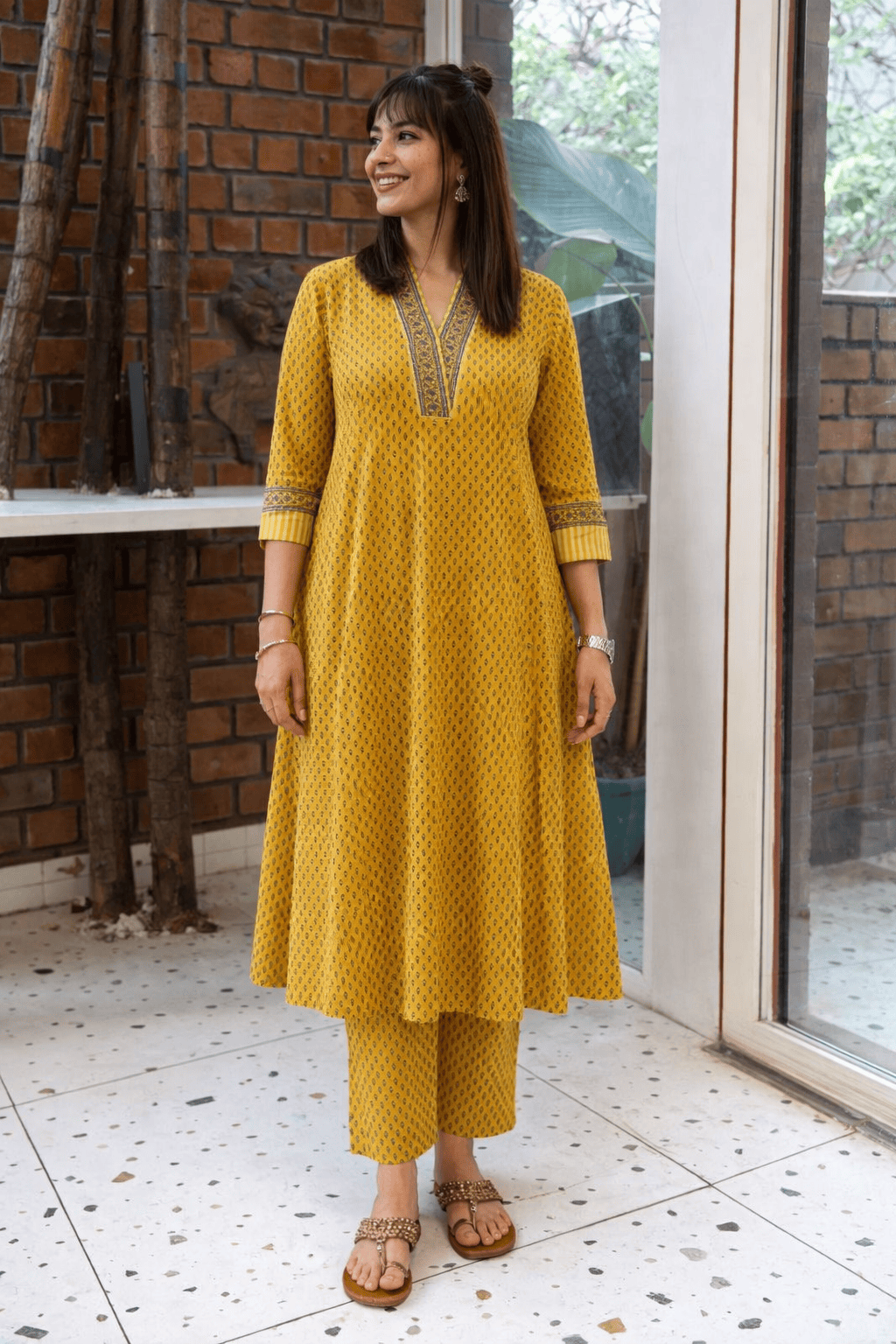 DHOOP Cotton Printed Kurta Set Of 2