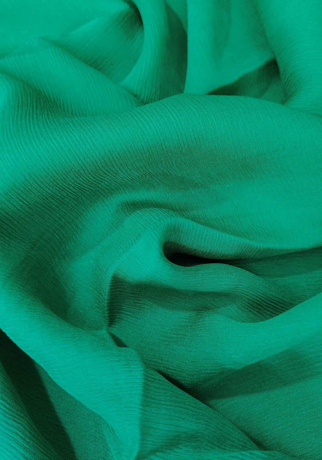Bollywood style ombre pure chiffon in Light Green and Light Sea green, No Blouse Piece