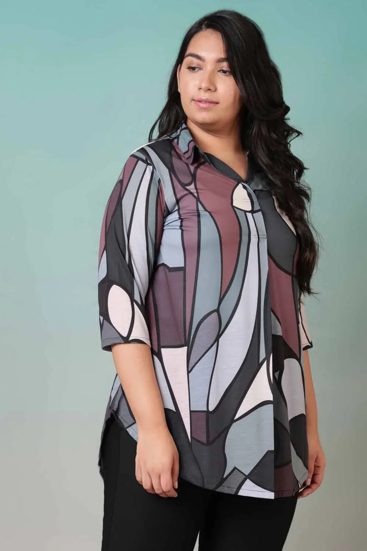 Magical Mirage Centre Pleat Top in Soft blended knitted fabric | Made to Order