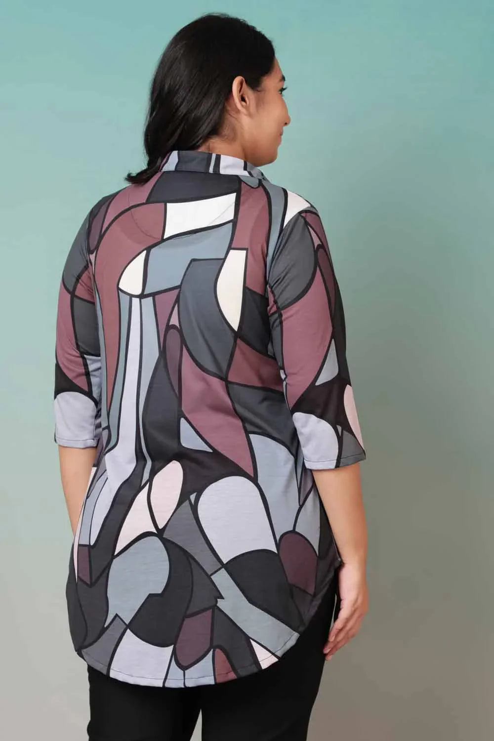 Magical Mirage Centre Pleat Top in Soft blended knitted fabric | Made to Order