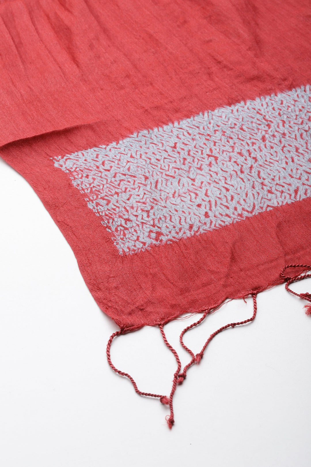 Hand Woven Shibori Silk Dupatta | SHOBITAM