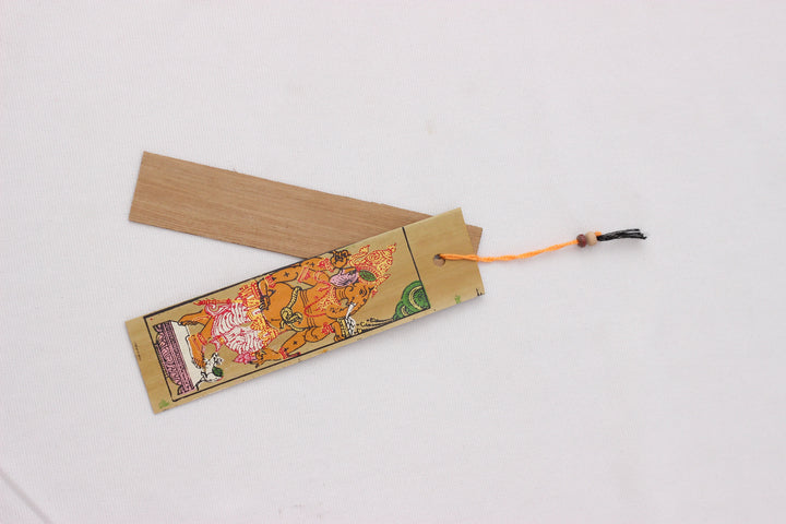Authentic Pattachitra Ganesha Palm leaf Bookmark, Gift