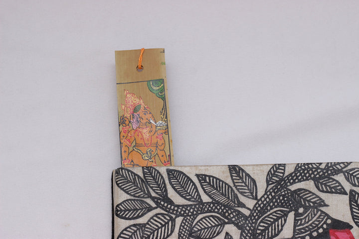 Authentic Pattachitra Ganesha Palm leaf Bookmark, Gift