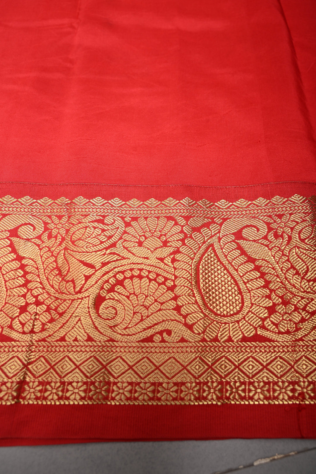 Magenta Bandhni Design on Pure Kanjivaram Silk Jugalbandi Saree with Pen Kalamkari Panel and Contrast Zari Border | SILK MARK CERTIFIED | SHOBITAM