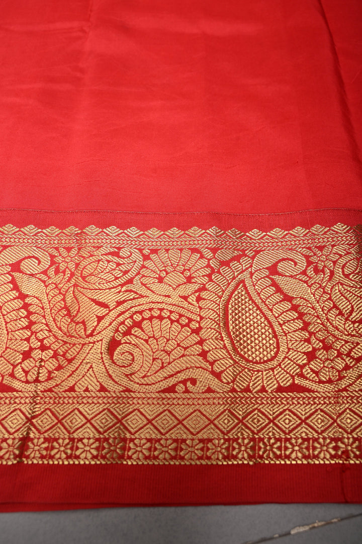 Magenta Bandhni Design on Pure Kanjivaram Silk Jugalbandi Saree with Pen Kalamkari Panel and Contrast Zari Border | SILK MARK CERTIFIED | SHOBITAM