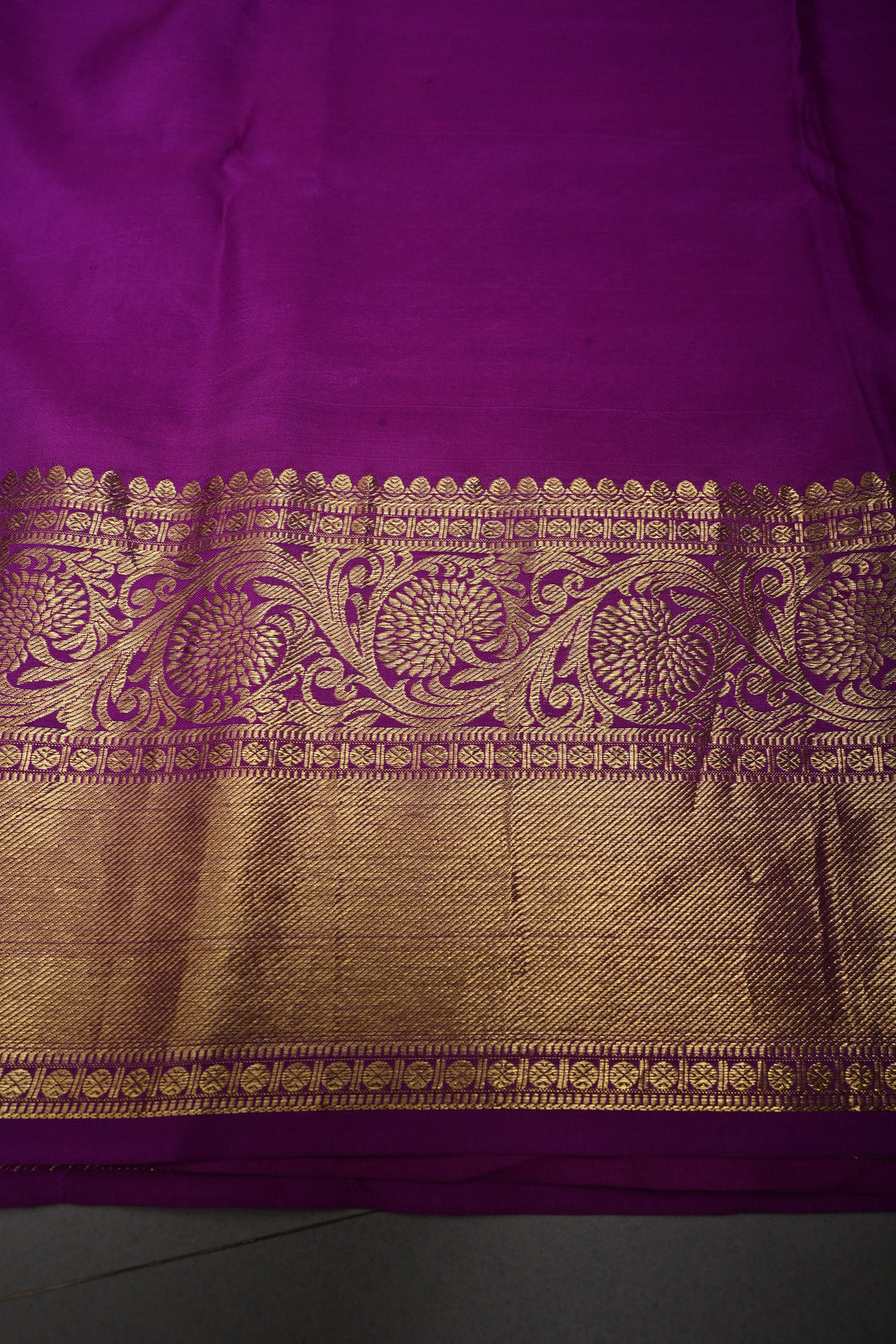 Moss Yellow Bandhni Design on Pure Kanjivaram Silk Jugalbandi Saree with Pen Kalamkari Panel and Contrast Zari Border | SILK MARK CERTIFIED | SHOBITAM
