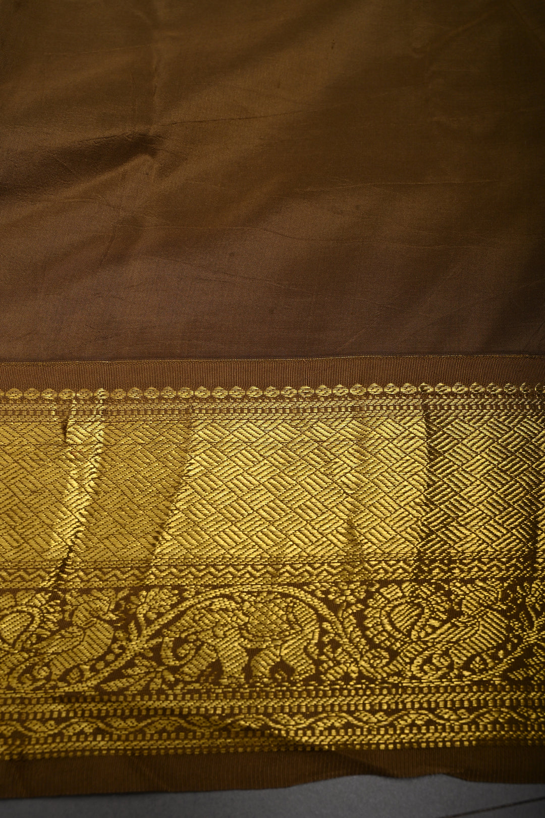 Red Bandhni Design on Pure Kanjivaram Silk Jugalbandi Saree with Pen Kalamkari Panel and Contrast Zari Border | SILK MARK CERTIFIED | SHOBITAM