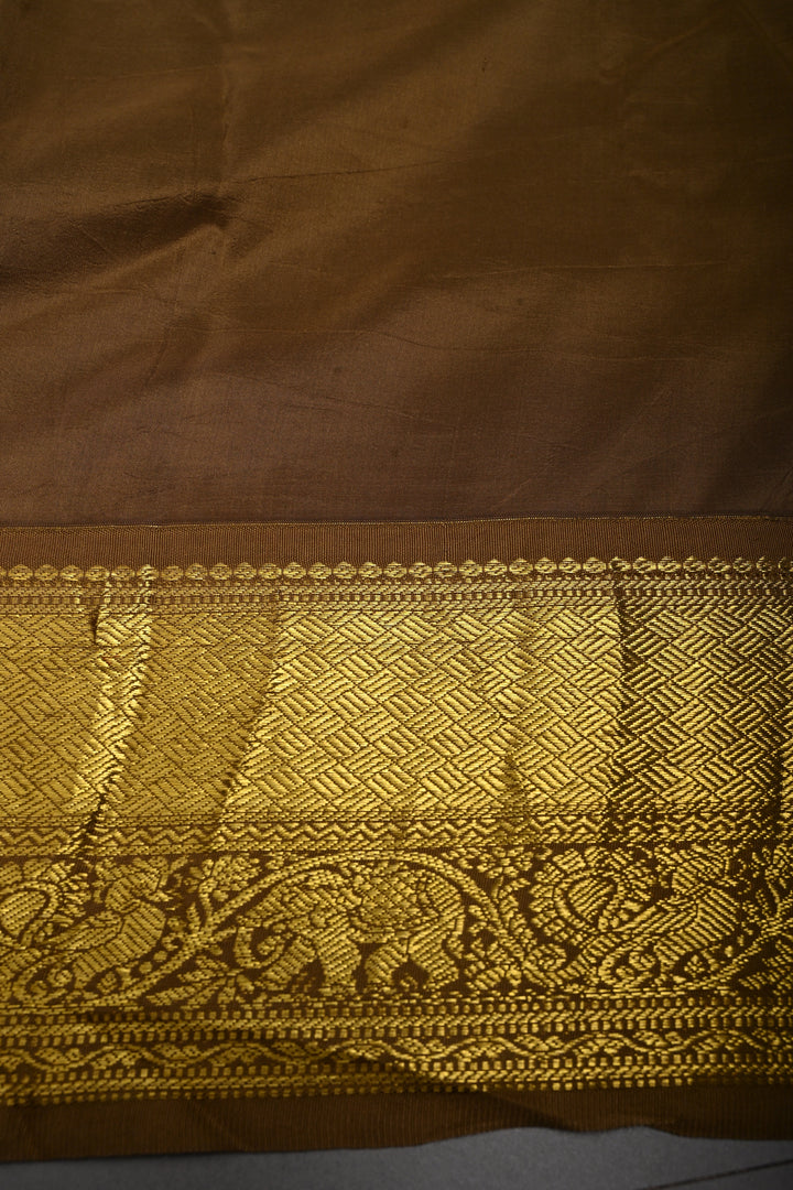 Red Bandhni Design on Pure Kanjivaram Silk Jugalbandi Saree with Pen Kalamkari Panel and Contrast Zari Border | SILK MARK CERTIFIED | SHOBITAM