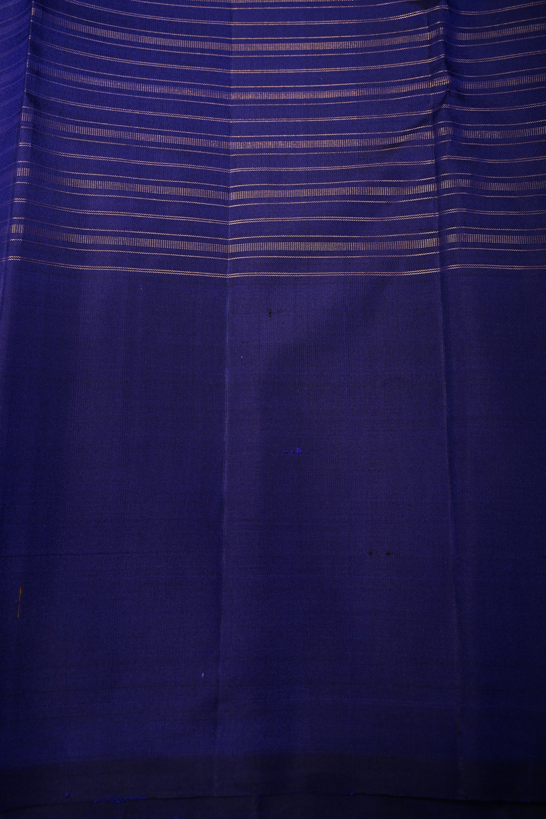 Multicolor Pure Kanjivaram Silk Handloom Saree with Horizontal Stripes and Distinct Twin Peacock Zari Motifs on Border  | SILK MARK CERTIFIED | SHOBITAM