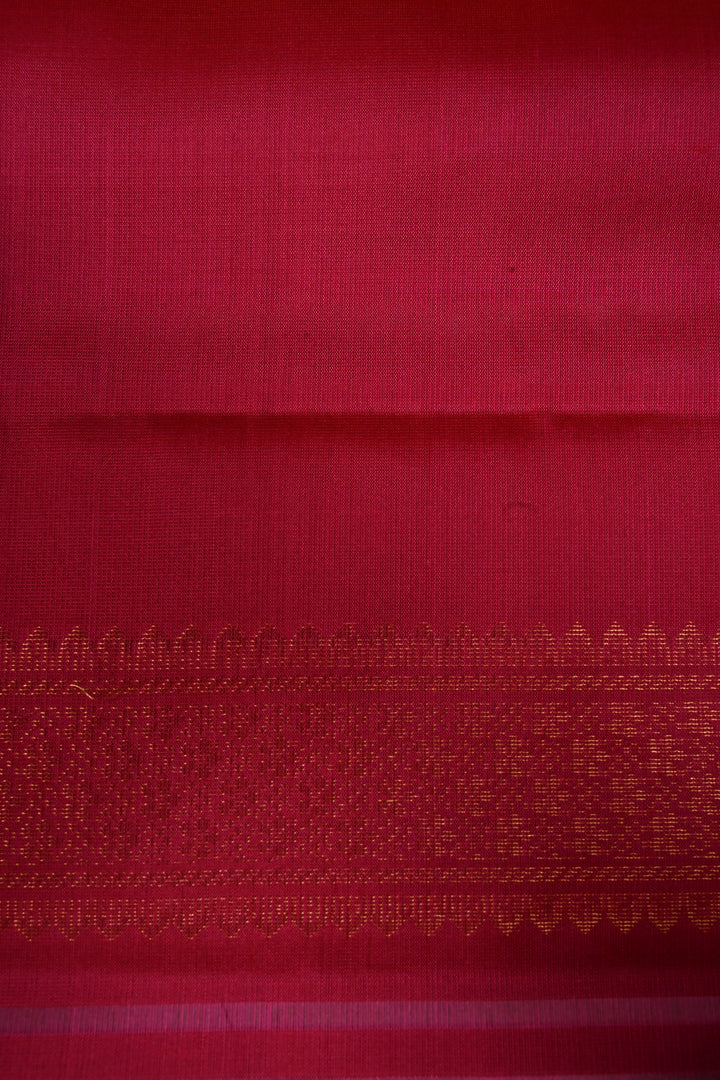Multicolor Pallum Pazhamum Kanjivaram Soft Silk Saree with Zari Stripes and Muted Zari Buttas | SILK MARK CERTIFIED | SHOBITAM