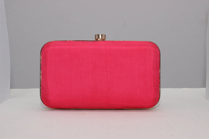 Clutch : Off White Madhubani Handpainted Clutch