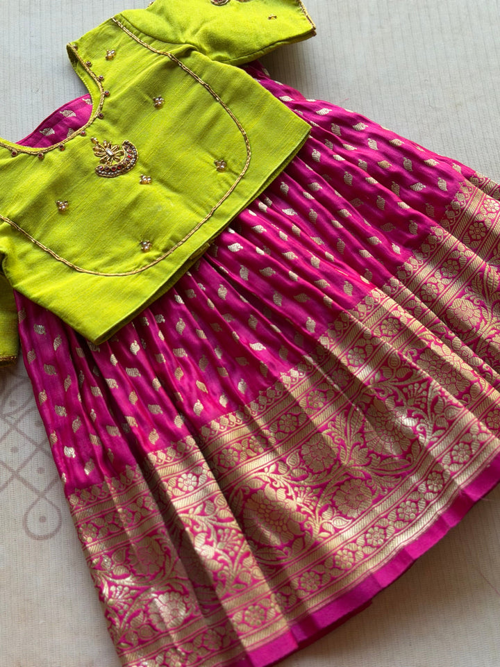 Esha - Crop Top and Skirt Festive Edit - Express | SHOBITAM