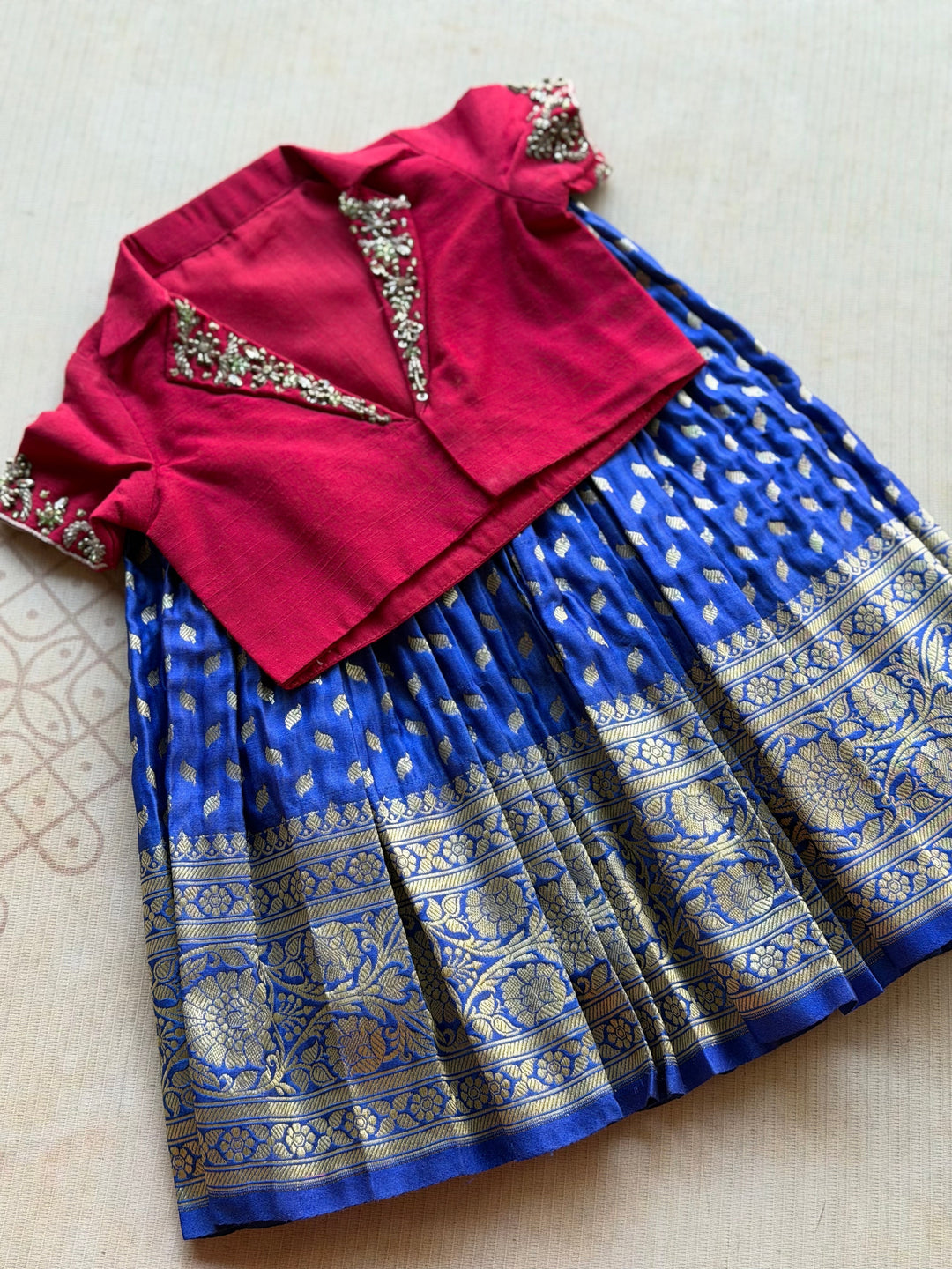 Esha - Crop Top and Skirt Festive Edit - Express | SHOBITAM