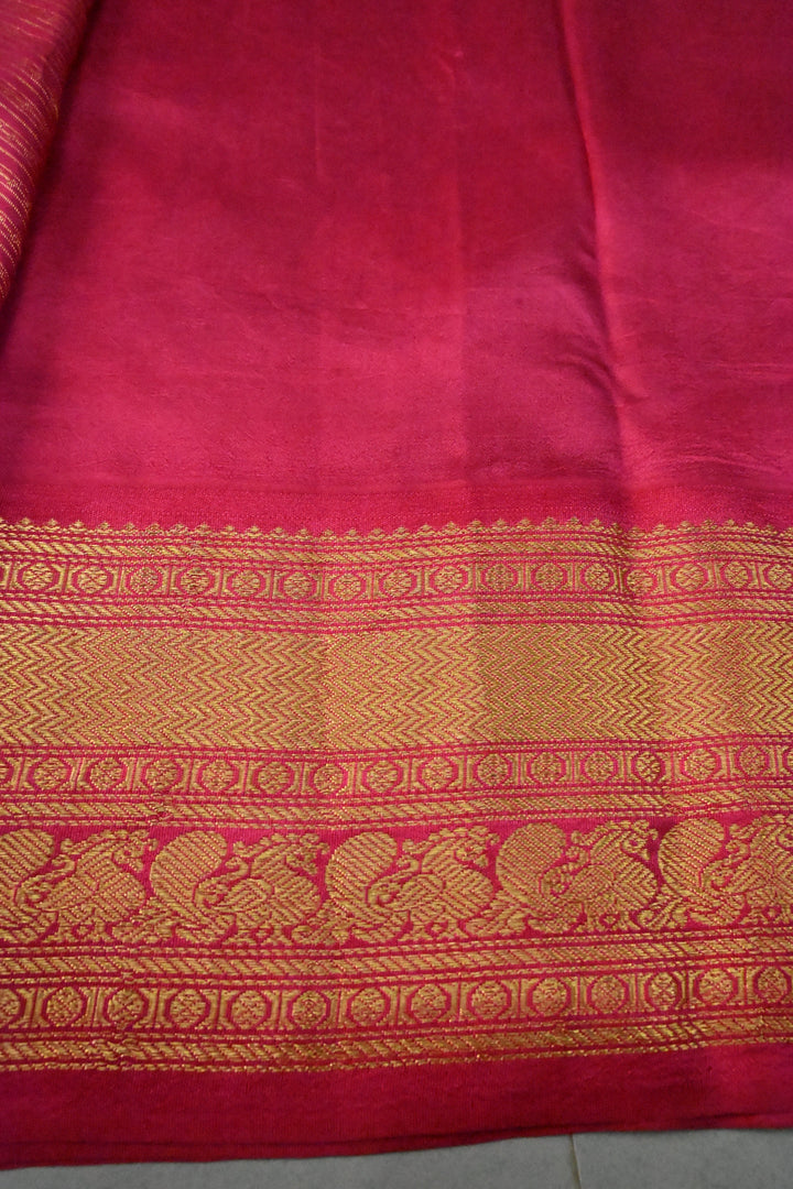 Prussian Blue  Bandhni Design on Pure Kanjivaram Silk Jugalbandi Saree with Pen Kalamkari Panel and Contrast Zari Border | SILK MARK CERTIFIED | SHOBITAM