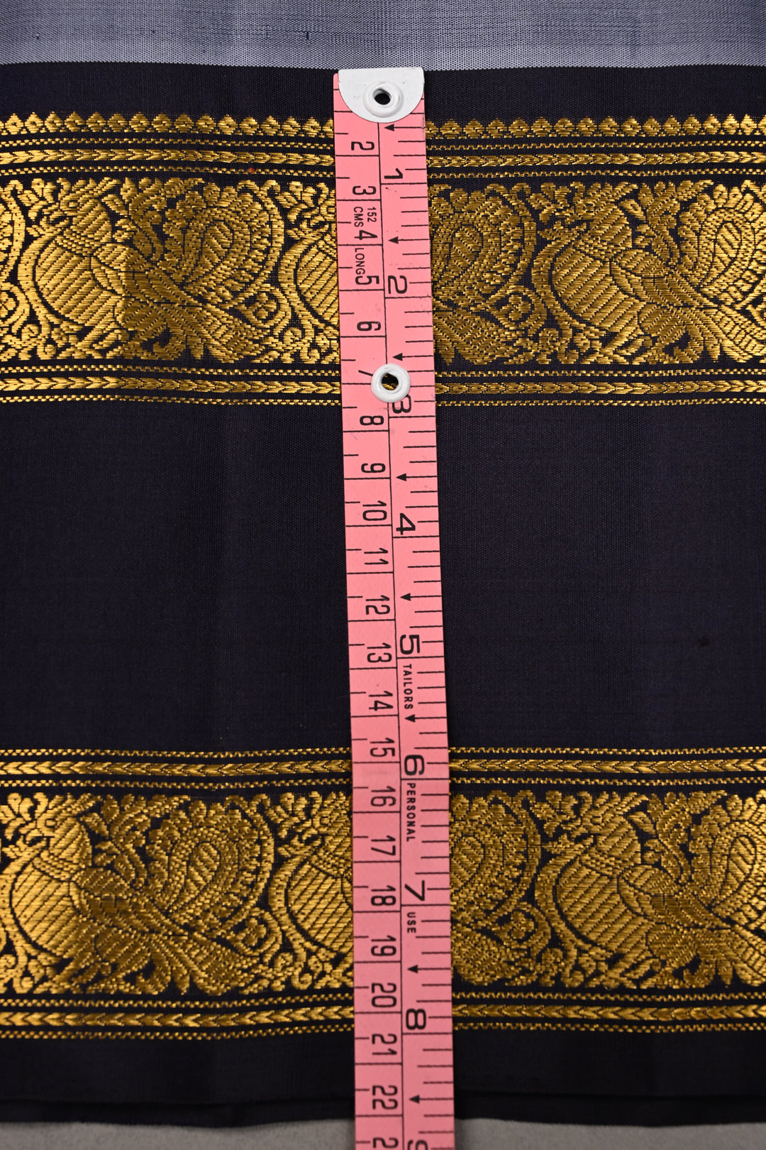 Slate Blue Dual Tone Pure Gadwal Silk Saree with Zari Buttas and Contrast Rettaipet Zari Border | SILK MARK CERTIFIED | SHOBITAM