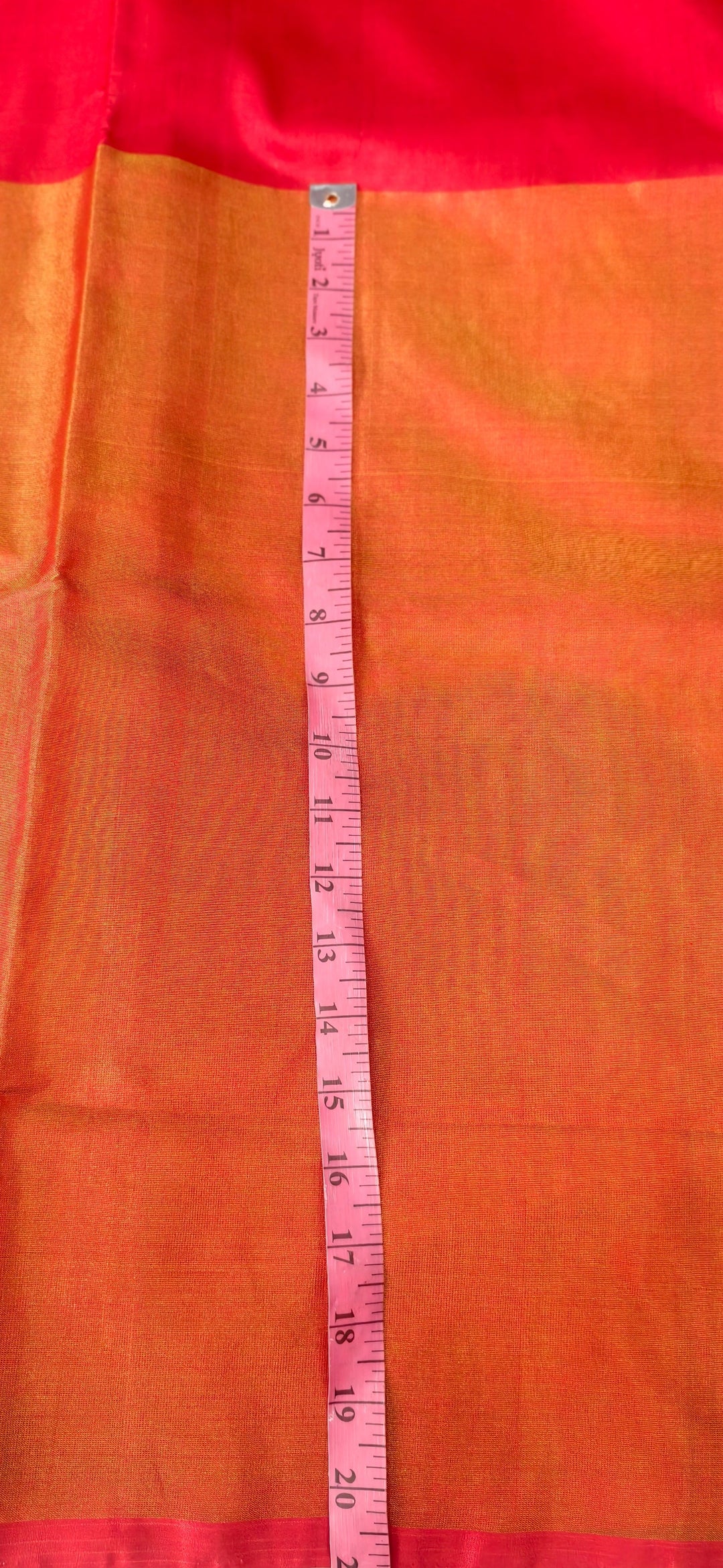 Blood Red Uppada Handloom Silk Saree with Tissue Skirt Border | SILK MARK CERTIFIED | SHOBITAM